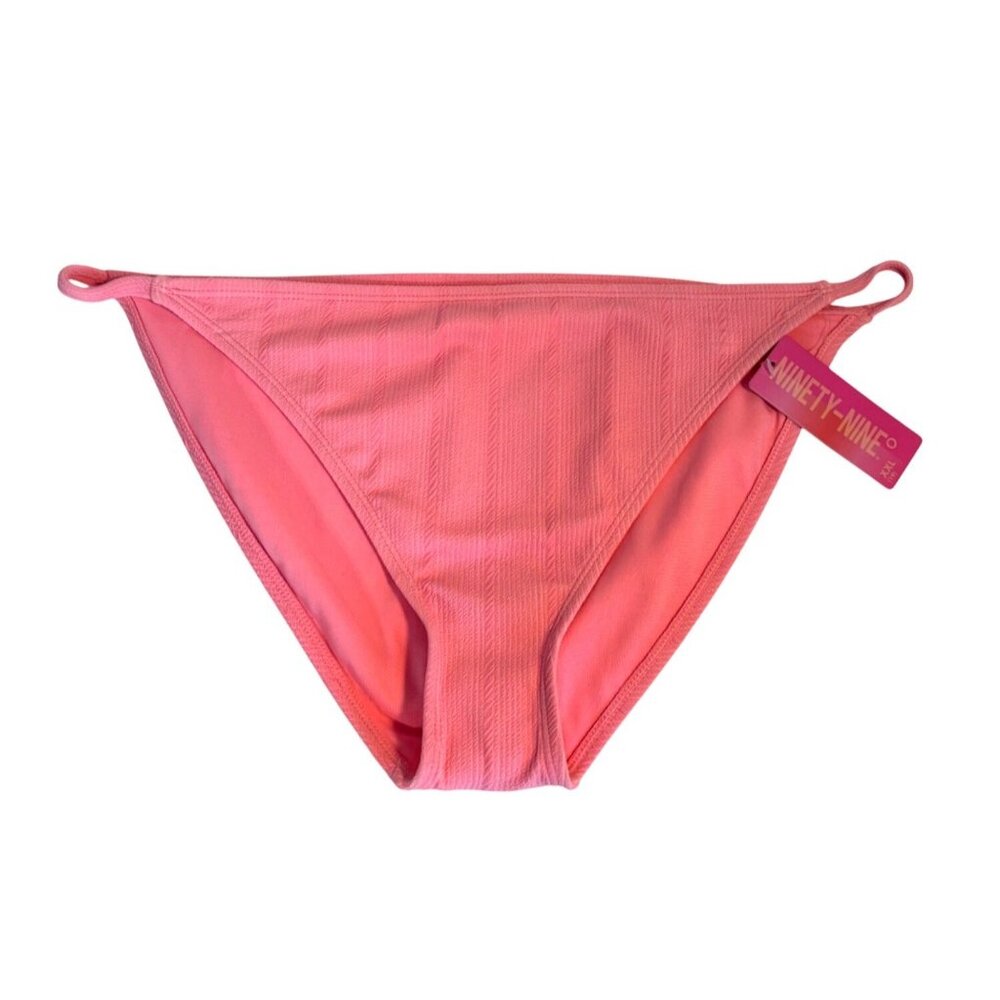Ninety-Nine Women's Pink Bikini Bottoms XXL Stretch Swimwear Summer Beachwear